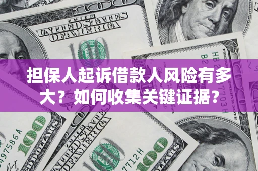 济南担保人起诉借款人风险有多大？如何收集关键证据？