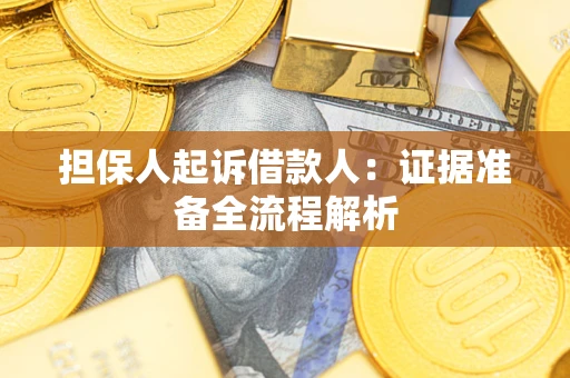 济南担保人起诉借款人：证据准备全流程解析