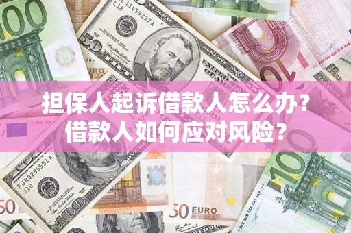 济南担保人起诉借款人怎么办？借款人如何应对风险？