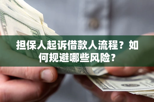 济南担保人起诉借款人流程？如何规避哪些风险？