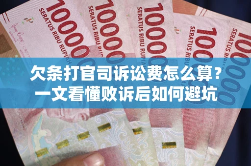 济南欠条打官司诉讼费怎么算？一文看懂败诉后如何避坑